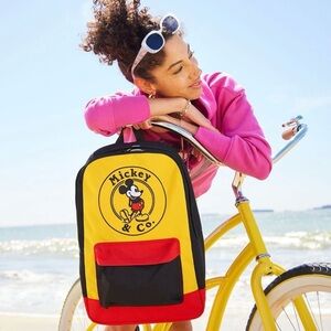 NWOT Disney Mickey & Co. Mickey Mouse Black Red & Yellow Backpack